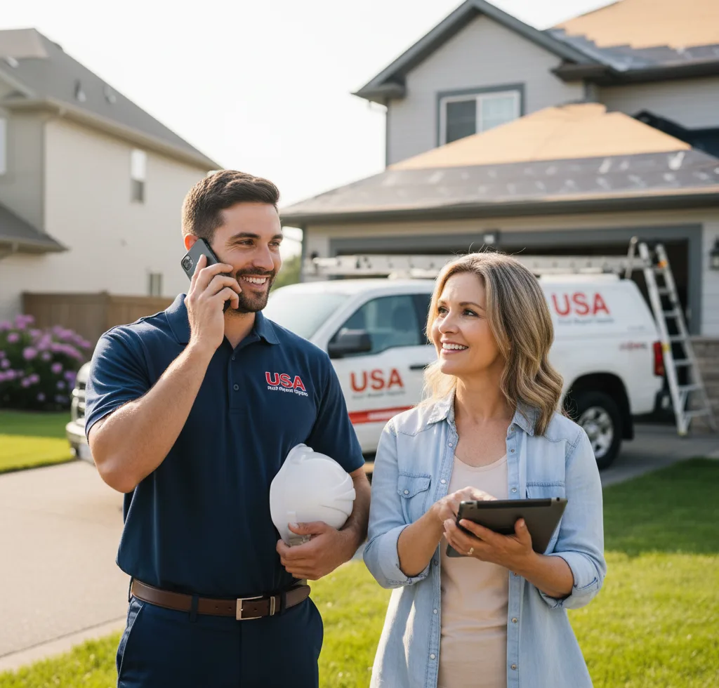 USA Roof Repair Experts customer support in Pattonville